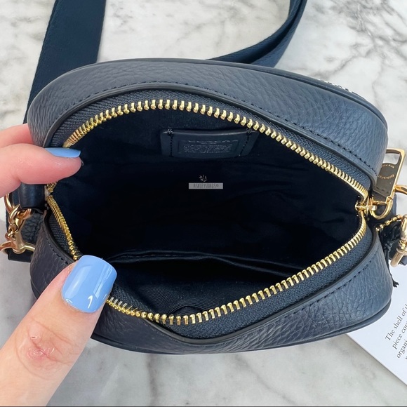 Coach Plaid Mini Dempsey Camera Bag In Signature Jacquard With Coach Patch - Picture 7 of 10